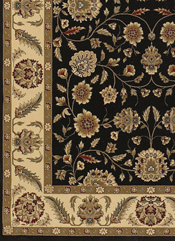 Tapis d'intérieur en polypropylène tissé à la machine Campourg, 5 pi 3 po x 7 pi 4 po