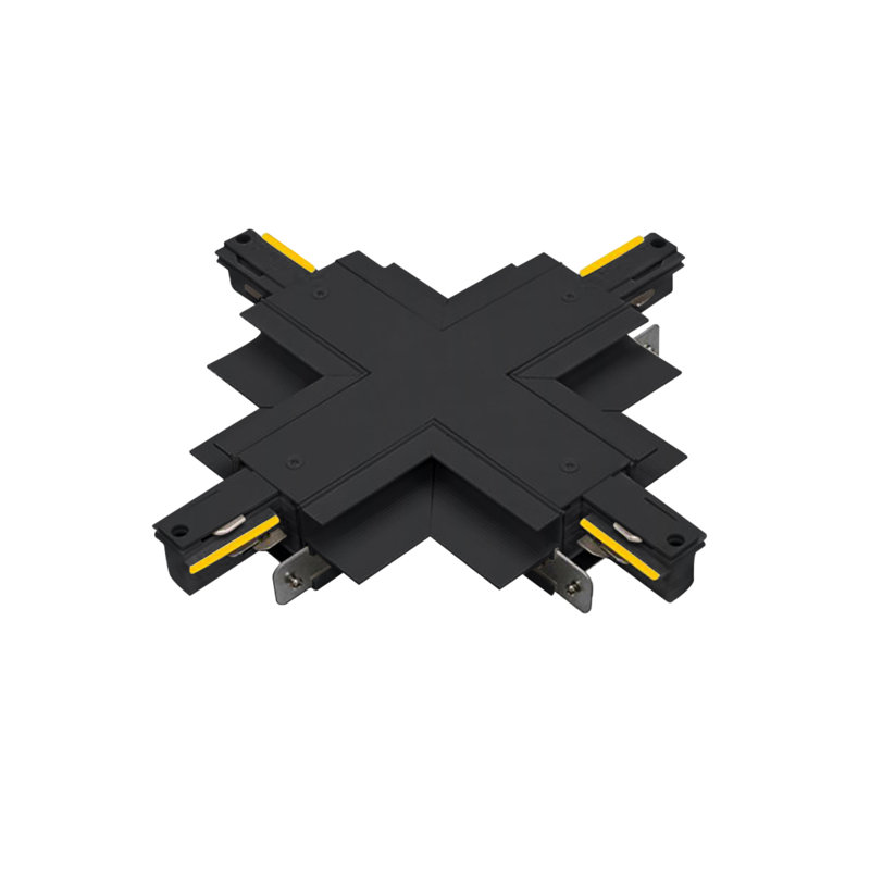 Recessed X Track Connector, Black