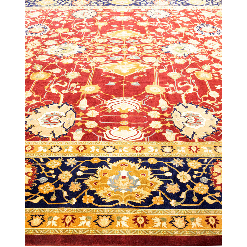 Kilan One-of-a-Kind 12 X 18 2000s Wool Area Rug in Red