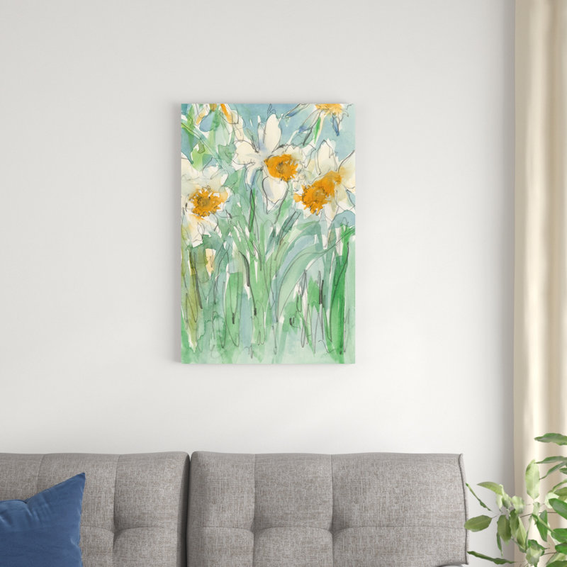 Tiges de jonquilles II, H 18 po x l 12 po