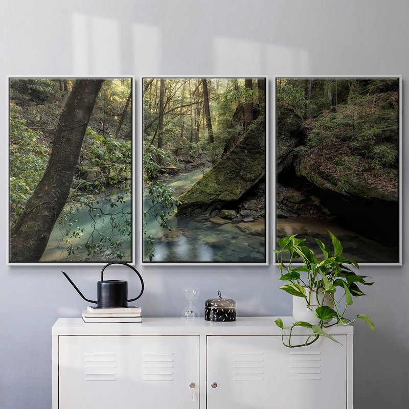 Lumière filtrée I 3 pièces, Blanc, H 24 po x l 48 po x P 2 po