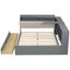 Lit plateforme en bois avec tablettes de rangement et 2 tiroirs-1930291699-1930291703