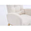 Chaise berçante d'appoint à haut dossier avec repose-pieds pour chambre à coucher et espace de vie-269074016