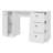 Executive Computer Writing Desk 53 Inch with 3 Drawers and 1 Door, Metalic Handles Wooden Home Office PC Study Table with Storage-84973290