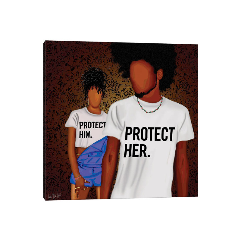 Protector by Faith With An E - Wrapped Canvas Painting, 30.48 cm H x 30.48 cm W