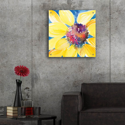 Art mural en verre Winston Porter «Sunny 1» par Kristy riz