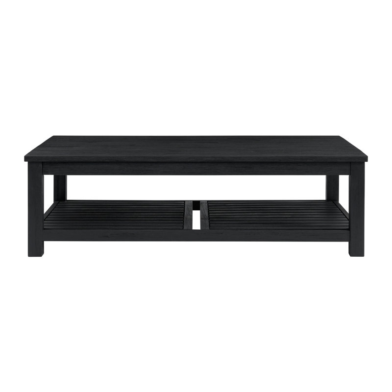 Newcastleton Solid Wood Single Coffee Table, Alto Black