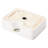Ceramic Rectangular Vessel Bathroom Sink 16"X12" - Modern Style, White, Low Water Absorption Finish Stain Design, White For