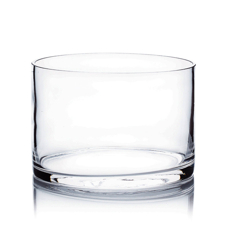 Vase en verre transparent Karissa, H 4 po x l 6 po x p 6 po