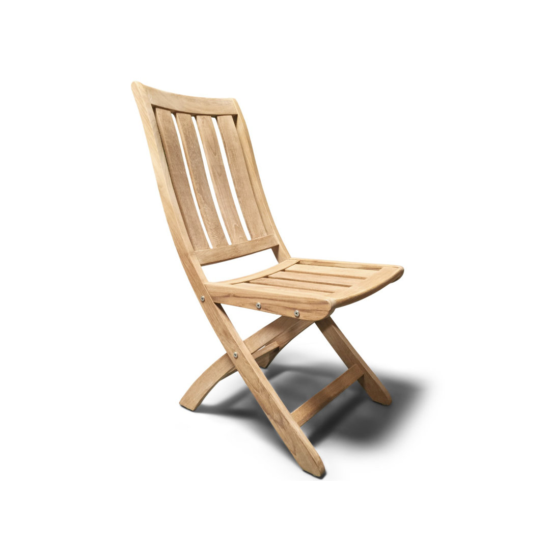Cambria Teak Outdoor Dining Folding Chair Red Barrel Studio®