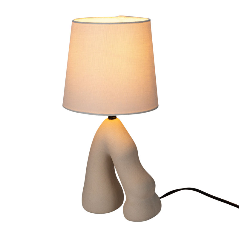 Ceramic Table Lamp with Volcano Finish