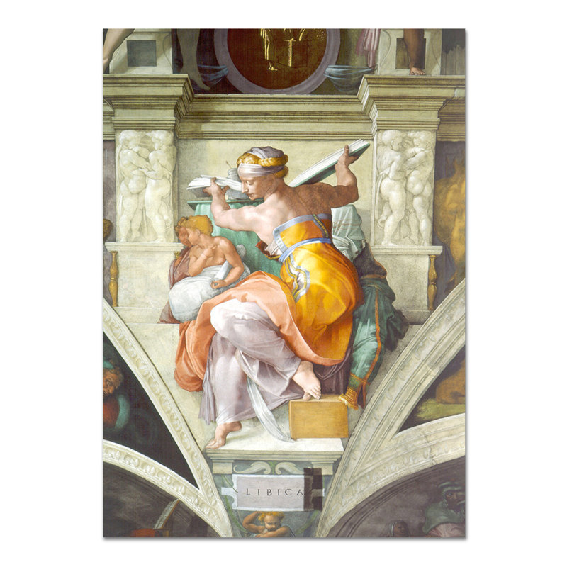 Sibilla Libica by Michelangelo - Rectangle Painting