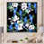 Toile avec cadre flottant noir
