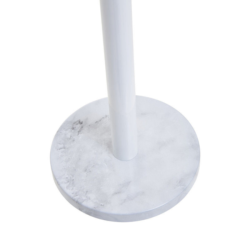 Stainless Steel Paper Towel Holder, White