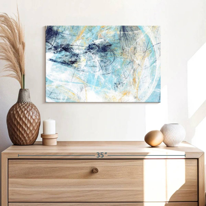 Dynamic Abstract Texture Canvas Print, 16" H x 24" W x 1.25" D
