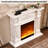 European-style solid wood frame electric LED simulated flame decorative fireplace core fireplace-1095836320-1095836321