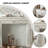 51.18"Antique-Style Whitewashed Fireplace Mantel