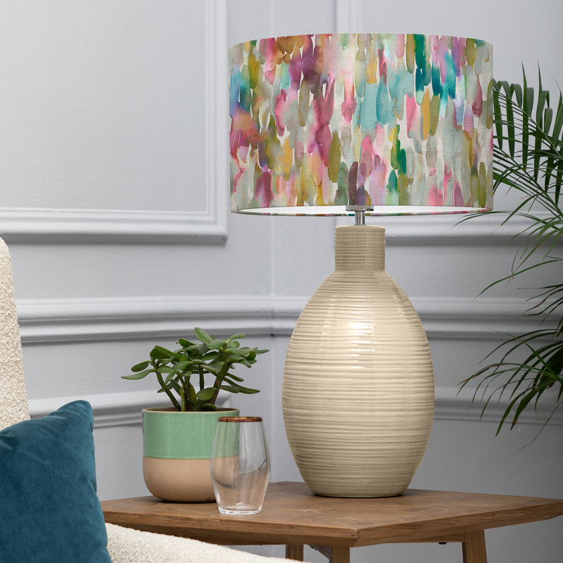 Ceramic Desk Lamp, Dark Grey