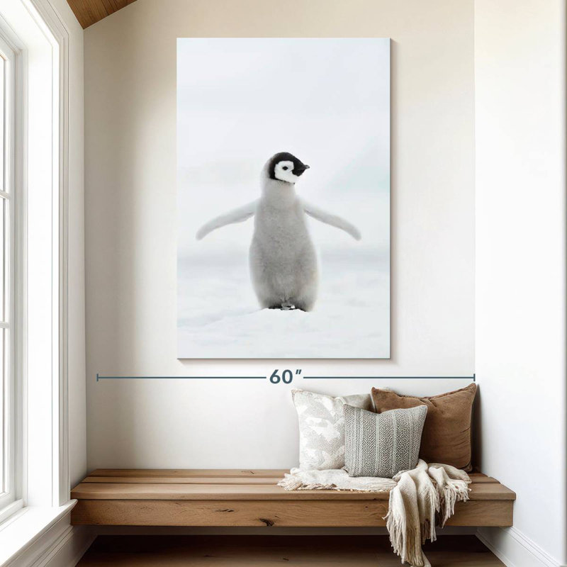 Brampt Lone Emperor Penguin, 51" H x 34" W