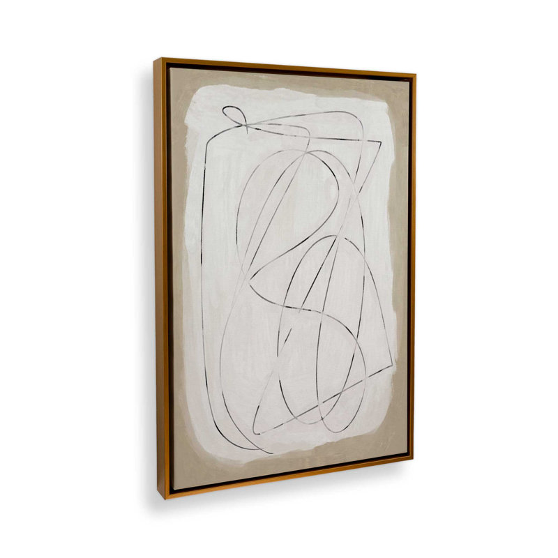 Format par Garima Dhawan, reproduction d'art sur toile, Cadre flottant, H 16 po x l 12 po, Gold