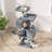 57.5" Large Multi-Level Cat Tree With Sisal Posts, 2 Cubbies, 2 Perches, And 3 Hammocks For Indoor Cats-1840250910