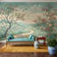 Papier peint chinois chinois vert pastel-748261931-748261968