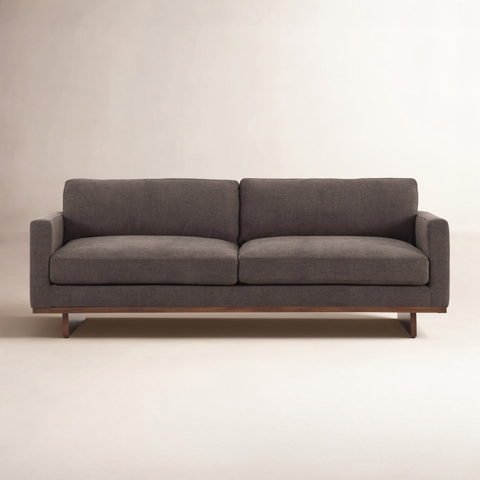 Menades 84'' Upholstered Sofa, Antwerp Cafe, 32" H x 84" W x 43" D