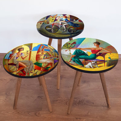Tables gigognes 3 pieds Bade