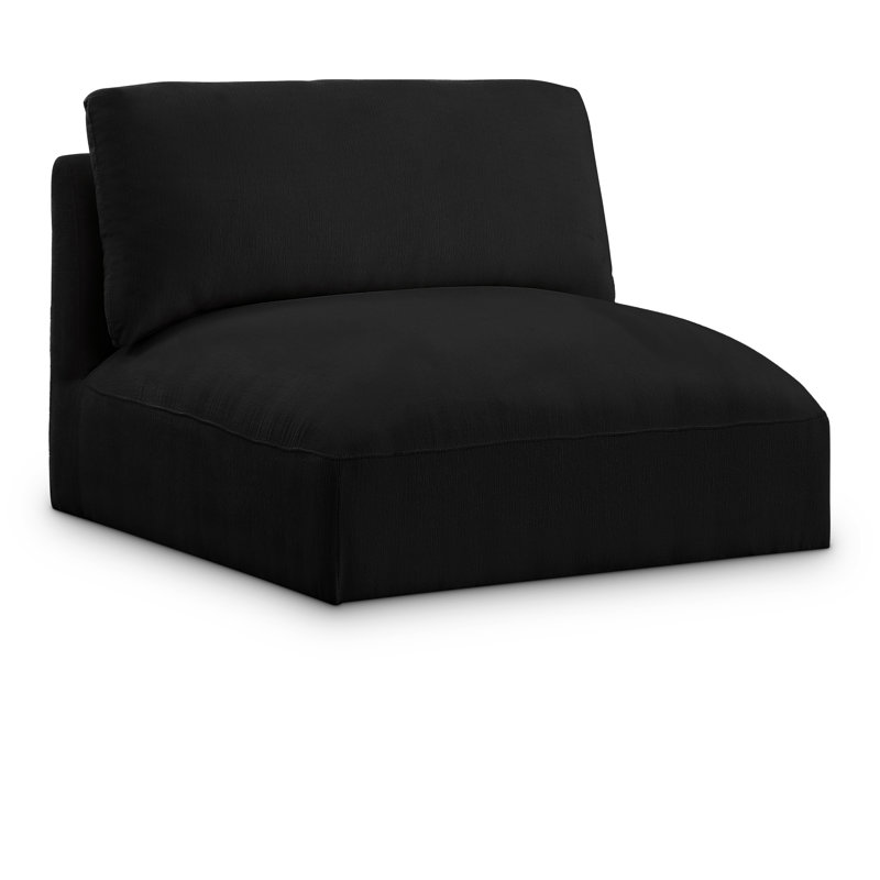 Fauteuil l 38 po, Tissu noir