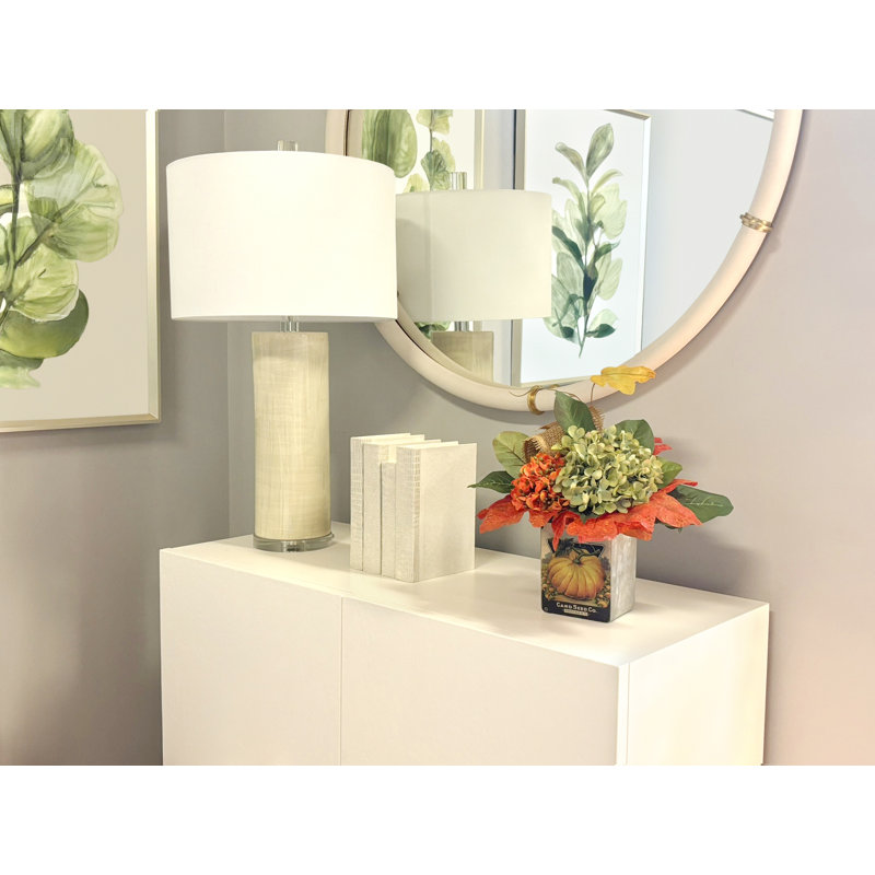 Fall Hydrangea and Magnolia Leaf Arrangement