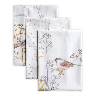 Ensemble de 3 torchons de cuisine 100% coton 27,50 "x 20" Maison d 'Hermine