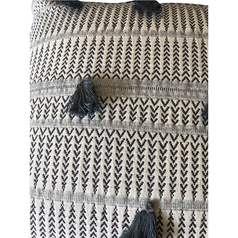 Housse de coussin carré en coton