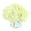 Hortensias disposés dans un vase en verre-795933299