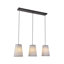 Lustre suspendu 35 pouces à 3 lumières en fibres de laine