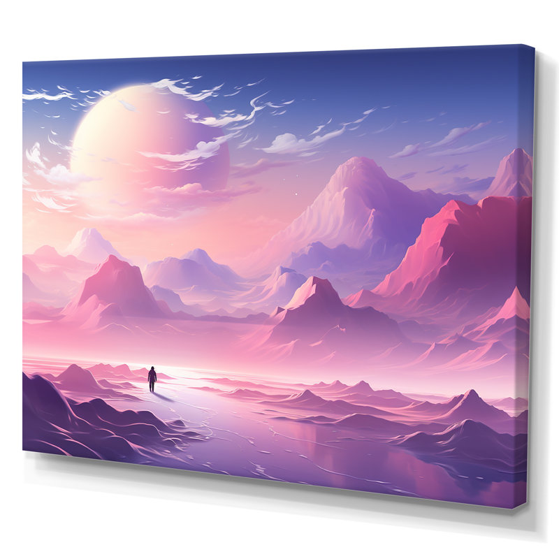 «Space Dreamscape», art mural, Toile tendue, H 34 po x l 44 po x P 1,5 po
