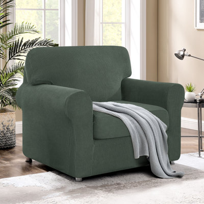 Stretch Separate Box Cushion Armchair Slipcover