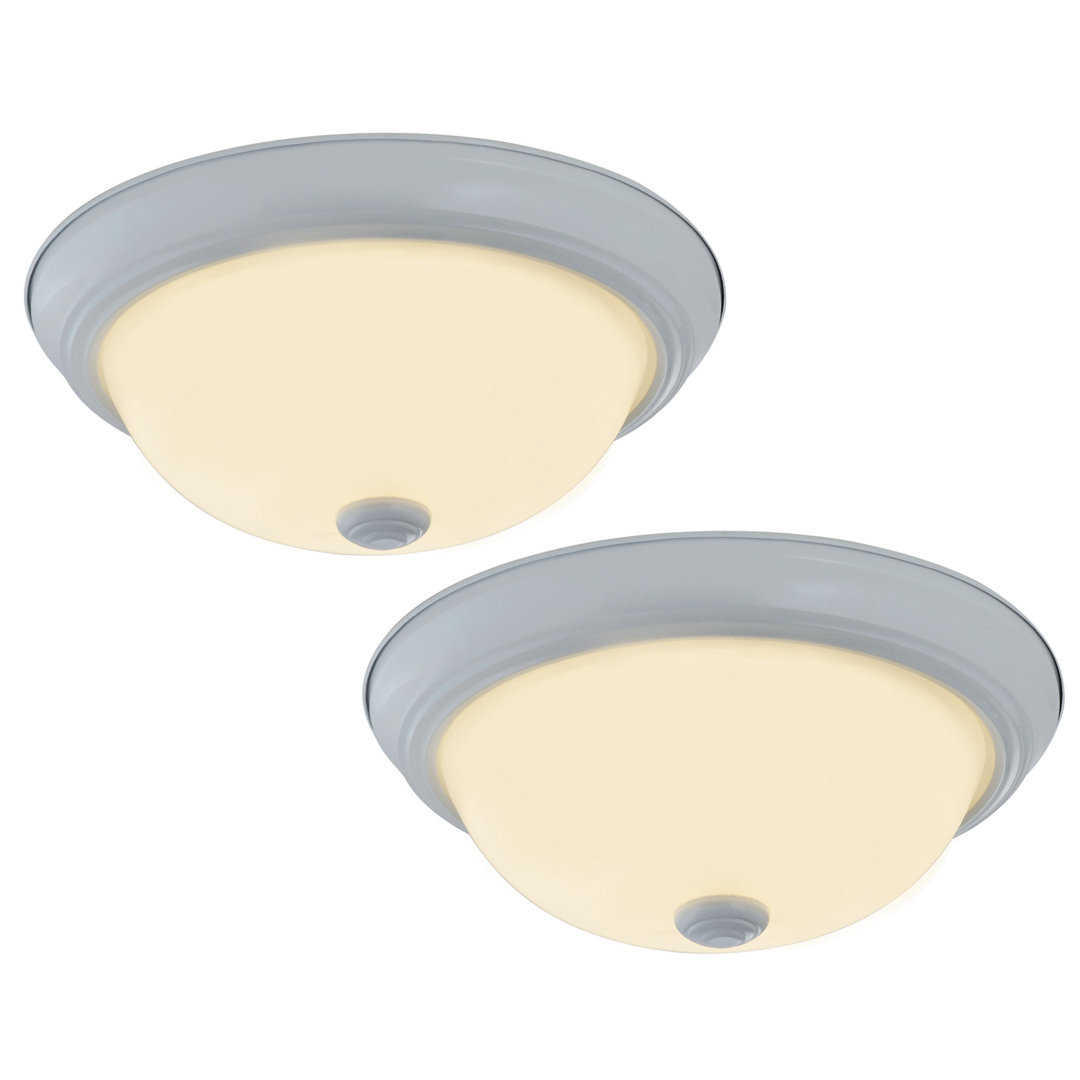 11 Inch Hays LED Ceiling Light, Indoor, Frosted Glass (Set of 2) Charlton Home® Fixture
