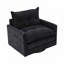 Fauteuil demi-tonneau pivotant de style Mid-Century moderne-1002184378