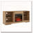 TV Stand Electric Fireplace TV Stand with Glass Shelves, 3D Fireplace TV Stand with LED Lights Wood with USB Charging Outlet-1691548247
