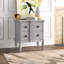 Ribbed Solid Wood Accent Chest