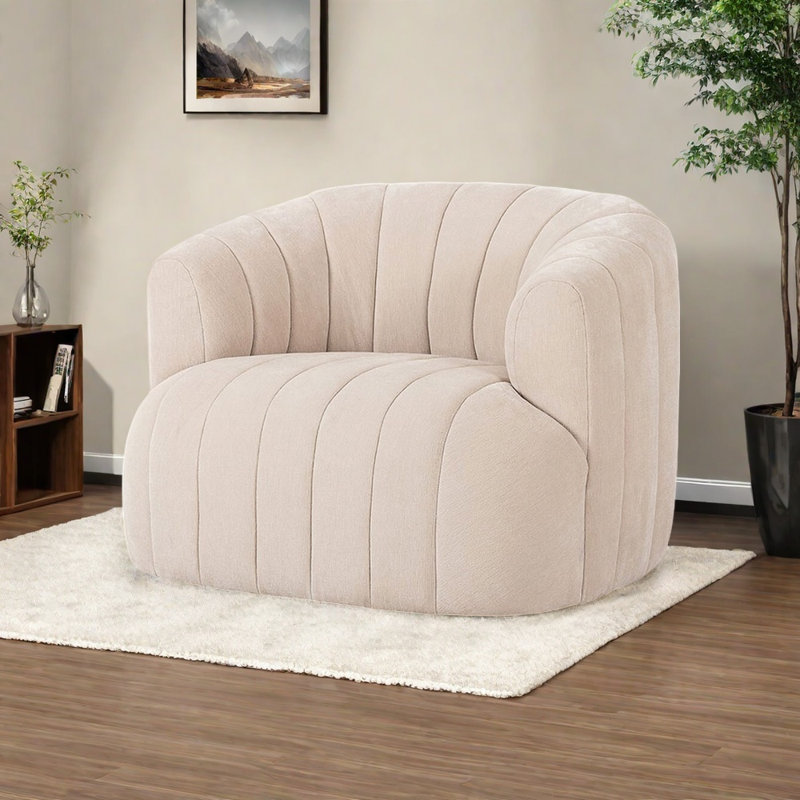 Chaise enveloppante rotative à 360 °, Beige