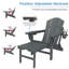 Fauteuil Adirondack réglable avec repose-pieds rétractable-786718146