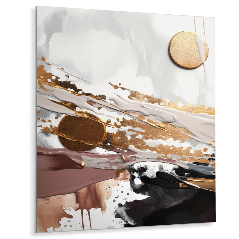 Décoration murale lignes métalliques, H 32 po x l 16 po x P 1 po