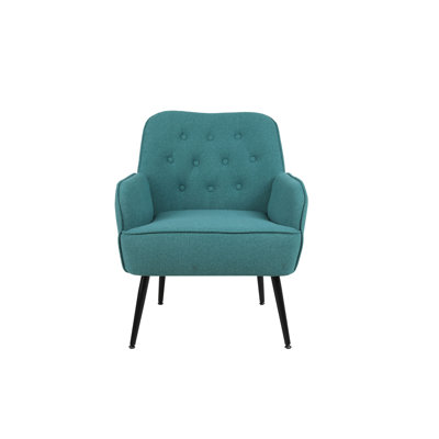Fauteuil en sherpa de style moderne Mid-Century