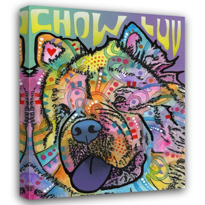 Art sur toile tendue de la collection Dean Russo d'Alcott Hill®: Chow Love