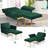 Siemon Velvet Accent Chair with Ottoman-1003280702