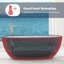 Baignoire de trempage autoportante en résine semi-transparente 59 po x 30 po Marfa-102880177
