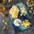 Ambesonne Leaf Tempered Glass Cutting Board Diagonal Gradient Lotus Multicolor