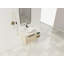 Meuble-lavabo flottant de 36 po au design moderne avec lavabo d'art en céramique, dalle de pierre plate et petites tablettes de rangement, porte à fermeture douce, ensemble KD-1613077090