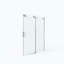 Porte de douche coulissante sans cadre, verre trempé clair de 5/16 po (8 mm) avec revêtement latéral facile à nettoyer avec tampon-124566384